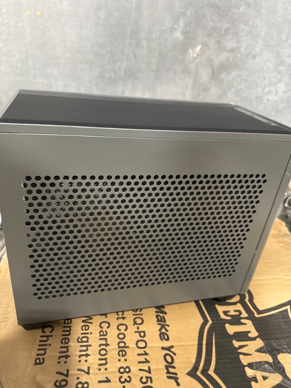 Photo 7 of Cooler Master NR200P MAX SFF Small Form Factor Mini-ITX Case with Custom 280mm AIO, 850W SFX Gold PSU, Triple-slot GPU, Premium PCIe Gen4 Riser, Tempered Glass or Vented Panel Option Black/Grey NR200P MAX