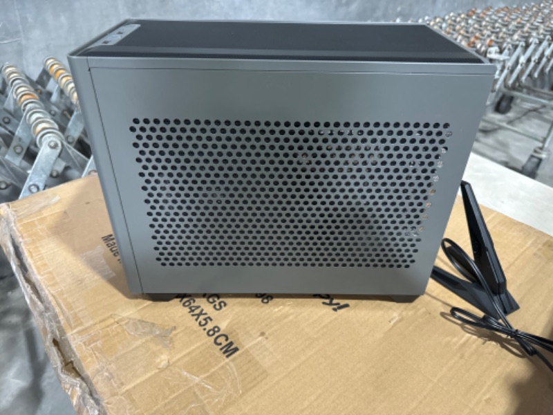 Photo 4 of Cooler Master NR200P MAX SFF Small Form Factor Mini-ITX Case with Custom 280mm AIO, 850W SFX Gold PSU, Triple-slot GPU, Premium PCIe Gen4 Riser, Tempered Glass or Vented Panel Option Black/Grey NR200P MAX