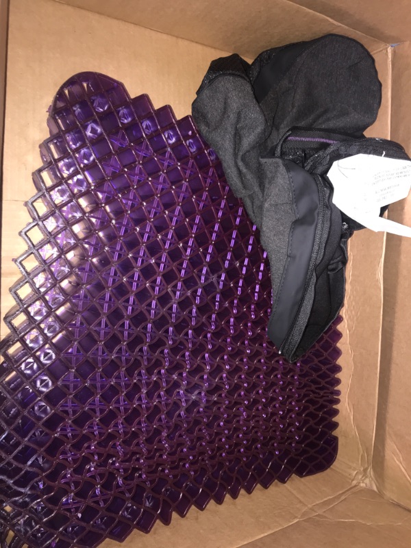 Photo 2 of Purple Royal Seat Cushion - Seat Cushion for The Car Or Office Chair - Temperature Neutral Grid