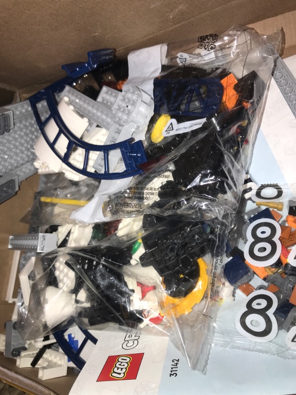 Photo 2 of LEGO Creator Space Roller Coaster 31142 3 in 1 Building Toy Set Featuring a Roller Coaster, Drop Tower, Carousel and 5 Minifigures, Rebuildable Amusement Park for Kids Ages 9+