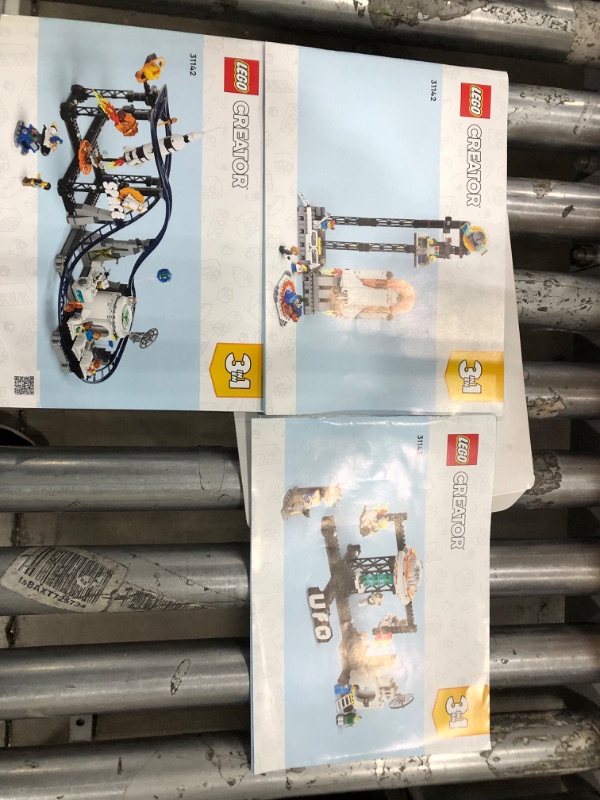 Photo 5 of LEGO Creator Space Roller Coaster 31142 3 in 1 Building Toy Set Featuring a Roller Coaster, Drop Tower, Carousel and 5 Minifigures, Rebuildable Amusement Park for Kids Ages 9+