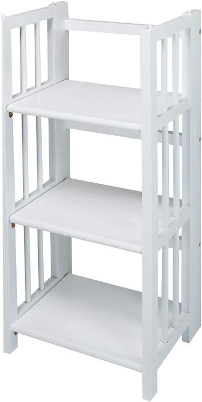 Photo 1 of (READ FULL POST) Casual Home 3-Shelf Folding Bookcase, 14" Wide, White
