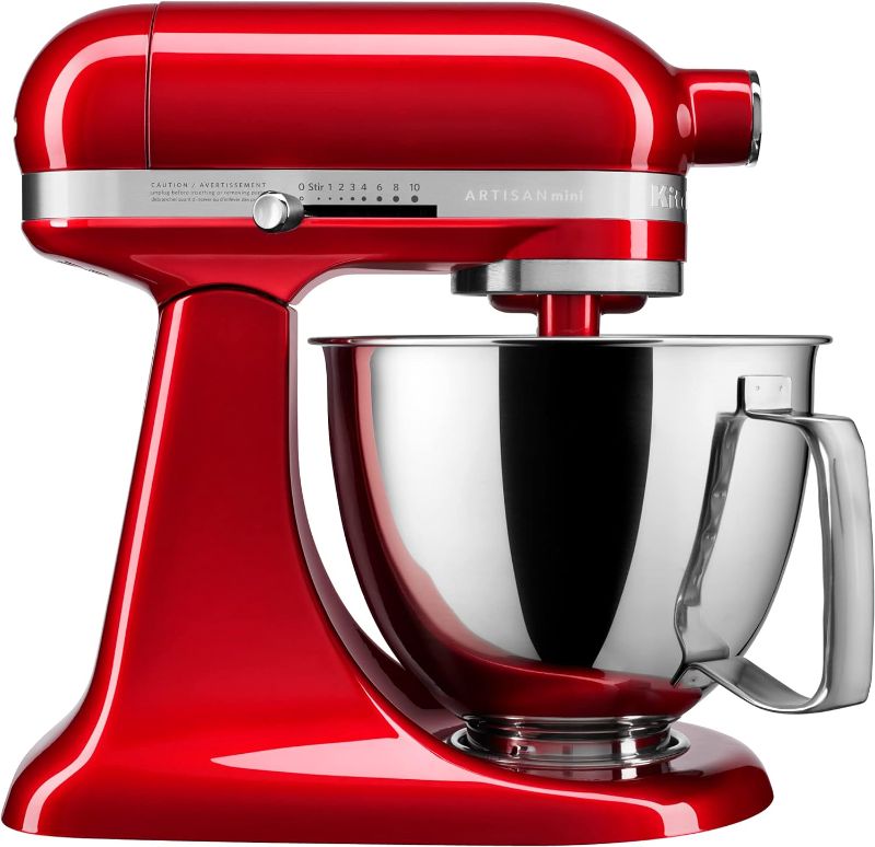 Photo 1 of KitchenAid Artisan Mini 3.5 Quart Tilt-Head Stand Mixer - KSM3316X - Candy Apple Red
