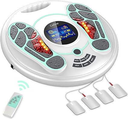 Photo 1 of   EMS & TENS Foot Circulation Stimulator, Improves Foot Blood Circulation, EMS Foot Massager for Neuropathy, Relieves Body Pains & Plantar Fasciitis, FSA & HSA Eligible TENS Unit for Feet Therapy
