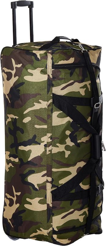 Photo 1 of Rockland Rolling Duffel Bag, Camouflage, 30-Inch
