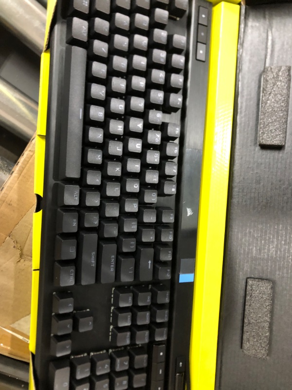 Photo 2 of Corsair K70 RGB PRO Wired Mechanical Gaming Keyboard (Cherry MX RGB Red Switches: Linear and Fast, 8,000Hz Hyper-Polling, PBT Double-Shot PRO Keycaps, Soft-Touch Palm Rest) QWERTY, NA - Black K70 RGB PRO Cherry Red- Linear Black