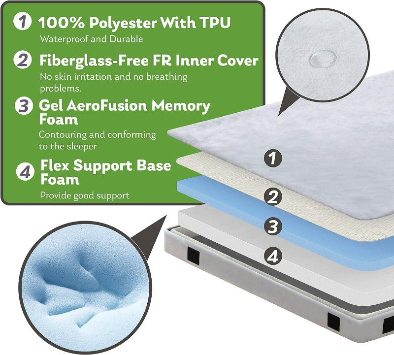 Photo 4 of (READ FULL POST) MLILY Memory Foam Camping Mattress 2.5 inch, Portable Roll Up Camping Sleep Topper with Waterproof and Non-Slip Bottom, Camping Car Mat with Travel Bag, Grey Small