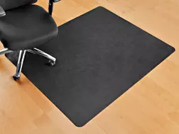 Photo 1 of *Not Exact* Hard Surface Chair Mat - No Lip, 46 x 60", Black
