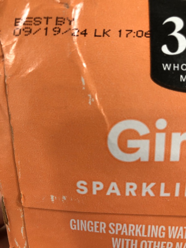 Photo 3 of 365 by Whole Foods Market, Sparkling Ginger Water 12Pk Cans, 12 Fl Oz Ginger 12 Fl Oz (Pack of 12)