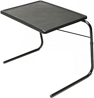 Photo 1 of Table-Mate V TV Tray Table - Extra Wide Folding TV Dinner Table, Couch Table Trays for Eating Snack Food, Stowaway Laptop Stand, Portable Bed Dinner Tray - Adjustable TV Table with 3 Angles, Black
