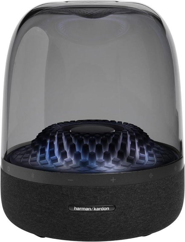 Photo 1 of Harman Kardon Aura Studio 4 - Bluetooth Home Speaker - Superior Sound Performance - 5 Diamond-Effect Lighting Themes - Made with Recycled Materials