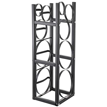 Photo 1 of 35x12x11 inch Refrigerant Cylinder Rack for Gas Oxygen Nitrogen Storage, Black
