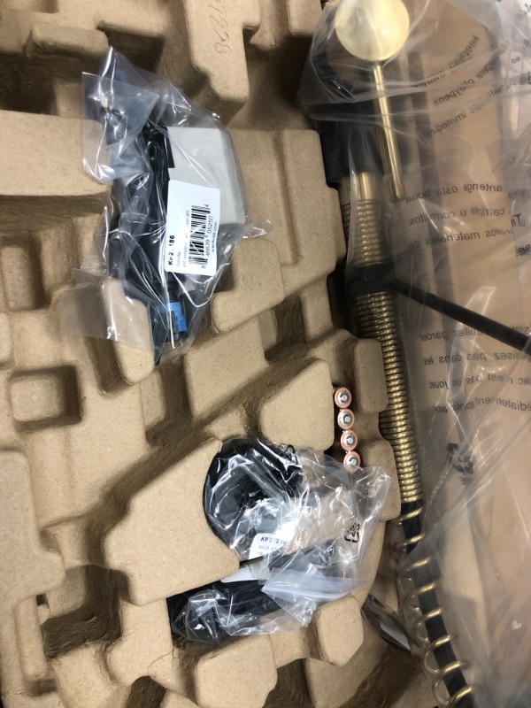 Photo 1 of KRAUS Bolden Touchless Sensor Commercial Style Pull-Down Single Handle 18-Inch Kitchen Faucet in Brushed Brass/Matte Black, KSF-1610BBMB Touchless Faucet Brushed Brass/Matte Black