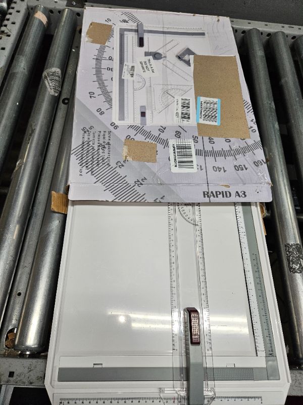 Photo 2 of A3 Portable Drawing Board, Multi-Function Metric Drafting Table with Clear Rule Parallel Motion and Angle Adjustable Measuring System