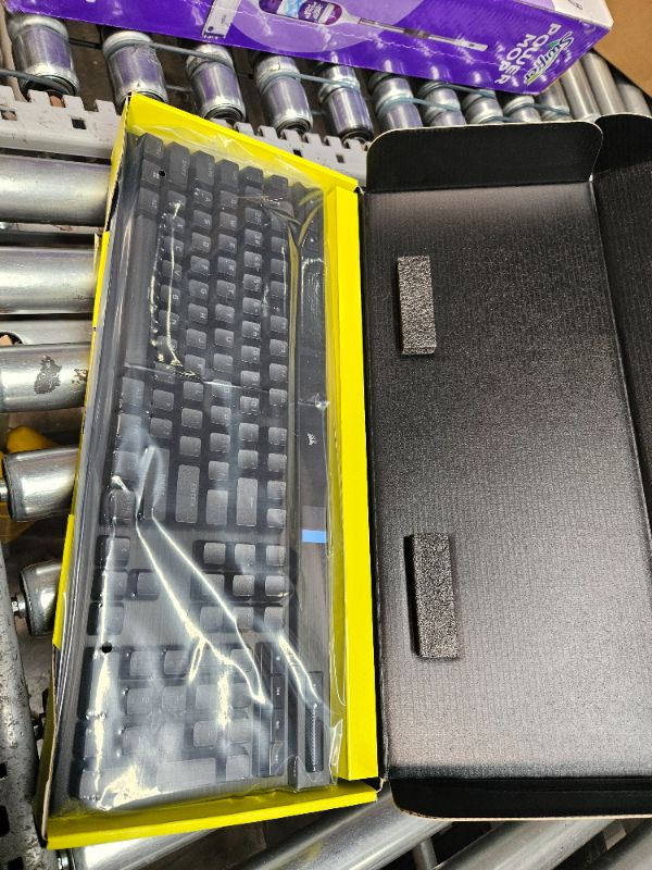 Photo 1 of Corsair K70 RGB PRO Wired Mechanical Gaming Keyboard (Cherry MX RGB Red Switches: Linear and Fast, 8,000Hz Hyper-Polling, PBT Double-Shot PRO Keycaps, Soft-Touch Palm Rest) QWERTY, NA - Black K70 RGB PRO Cherry Red- Linear Black