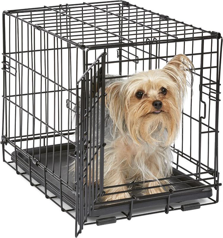 Photo 1 of 18-Inch Single Door iCrate Single Door iCrate Dog Crate, Includes Leak-Proof Pan, Floor Protecting Feet , Divider Panel & New Patented Features