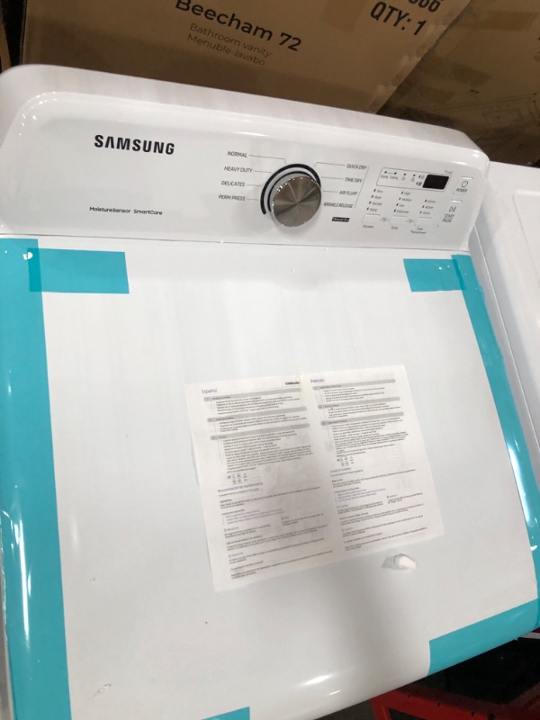 Photo 4 of Samsung 7.2 cu. ft. Vented Electric Dryer with Sensor Dry in White
