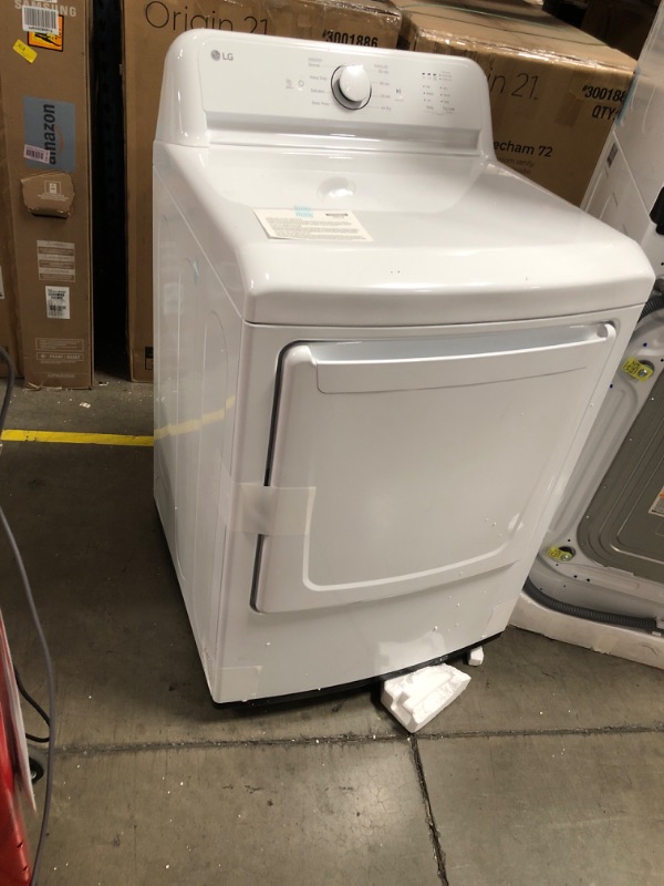 Photo 2 of LG 7.3-cu ft Electric Dryer (White) ENERGY STAR