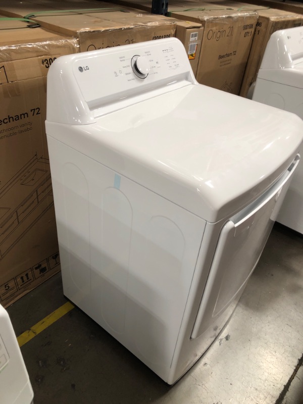 Photo 5 of LG 7.3-cu ft Electric Dryer (White) ENERGY STAR