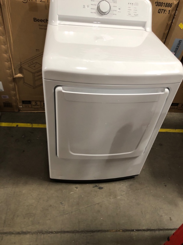 Photo 1 of LG 7.3-cu ft Electric Dryer (White) ENERGY STAR