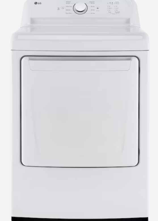 Photo 1 of LG 7.3-cu ft Electric Dryer (White) ENERGY STAR