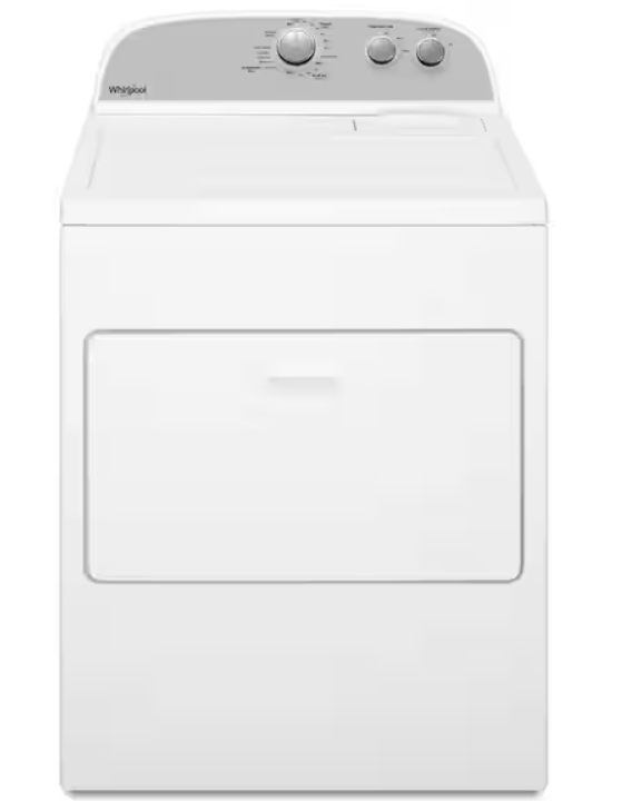 Photo 1 of Whirlpool 7.0 cu. ft. 240-Volt White Electric Vented Dryer with AUTODRY Drying System