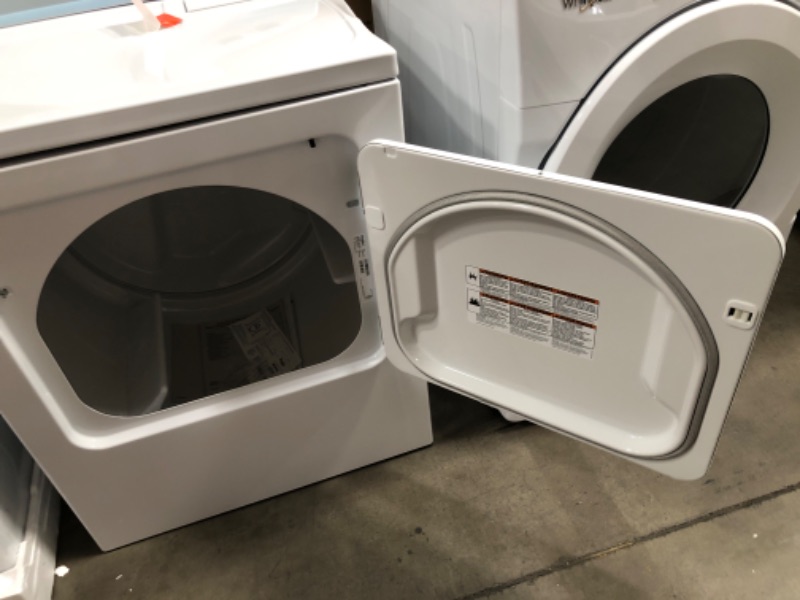 Photo 2 of Whirlpool 7.0 cu. ft. 240-Volt White Electric Vented Dryer with AUTODRY Drying System
