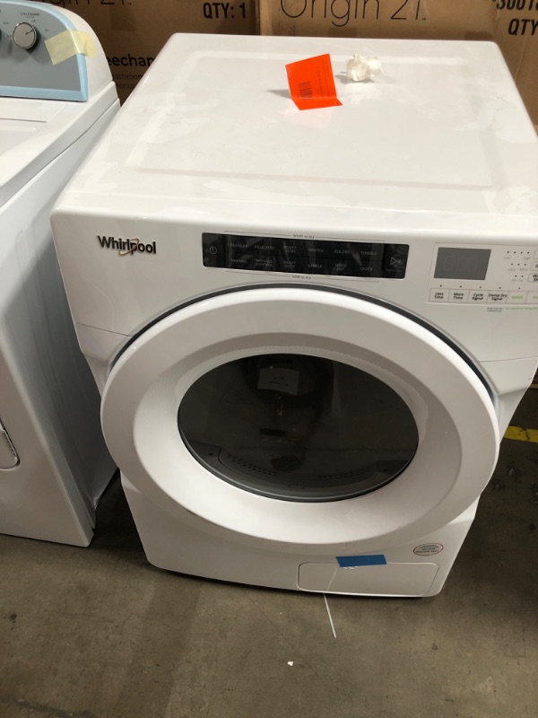 Photo 1 of Whirlpool WHD560CHW 7.4 CU. FT. Front Load Heat Pump Dryer in White