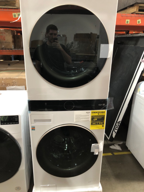 Photo 2 of LG WashTower Single Unit ELECTRIC with Center Control 4.5 cu. ft. Front Load Washer and 7.4 cu. ft. Dryer with TurboSteam