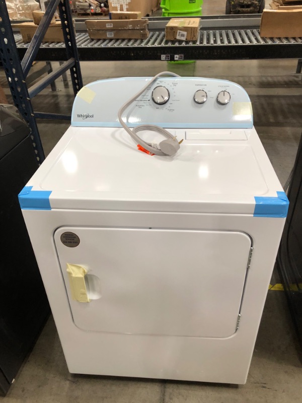 Photo 1 of Whirlpool 7-cu ft Electric Dryer (White)

