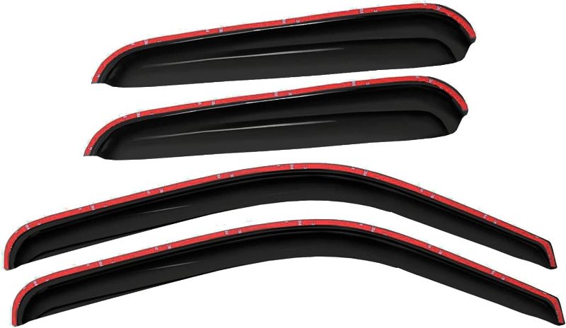 Photo 1 of Cxdar Window Rain Guards for 1999-2006 Chevy Silverado/GMC Sierra 1500/2500/3500/2500HD, Window Vent Visors Shades Wind Deflectors for 2007 Silverado/Sierra Classic Model Extended Cab Silverado/Sierra 1999-2007 Extended Cab