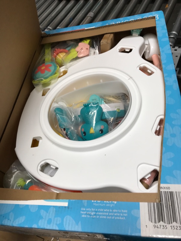 Photo 1 of Fisher-Price Baby Bouncer Activity Center Blooming Fun Jumperoo with Music Lights and Developmental Toys for Infants