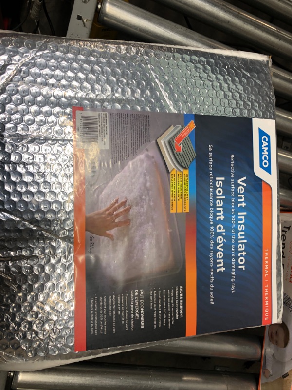 Photo 3 of Camco RV Vent Insulator and Skylight Cover & TST MAX RV Toilet Treatment Drop-INs | Control Unwanted Odors and Break Down Waste and Tissue | Septic Tank Safe | Orange Scent | 30 Count - pack of 1 Cover + Drop-Ins