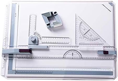 Photo 1 of A3 Drawing Table Board, Adjustable Measuring System Angle Parallel Motion Drawing Board
