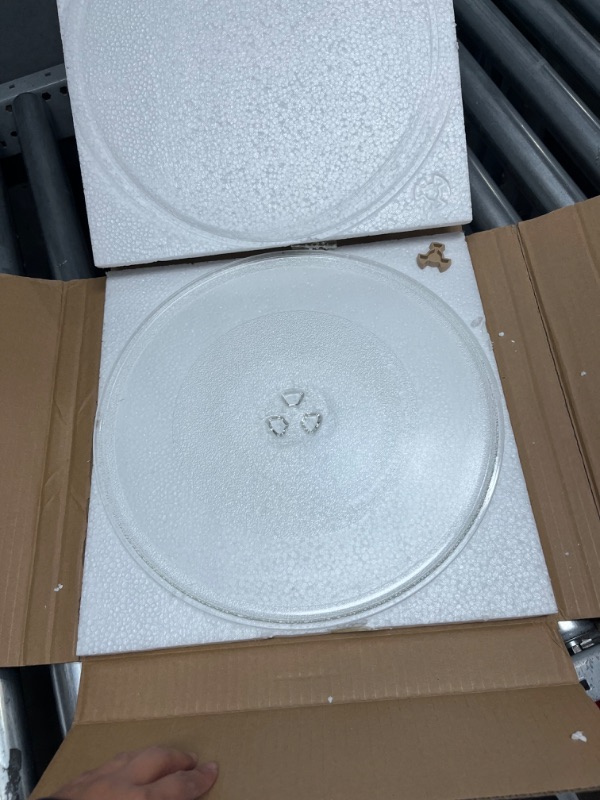 Photo 2 of 14" Microwave Glass Plate for GE Microwave Plate WB49X10063, 14 Inch Replacement Microwave Glass Plate for Whirlpool W10531726 Microwave Glass Turntable
