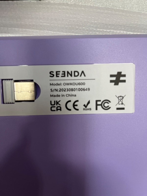 Photo 1 of seenda Wireless Mechanical Purple Colorful Keyboard, Tactile Quiet Keyboard with Low Profile, Bluetooth/2.4G Connection, Rechargeable Backlit Keyboard, Programmable for Mac/iPad/Windows/Android