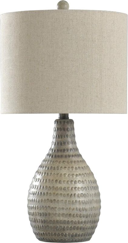 Photo 1 of  French Oak, White Table Lamp
