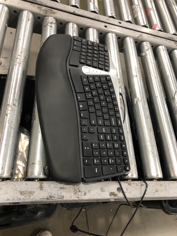 Photo 2 of LIKE NEW Nulea Ergonomic Keyboard, Wired Split Keyboard with Pillowed Wrist and Palm Support, Featuring Dual USB Ports, Natural Typing Keyboard for Carpal Tunnel, Compatible with Windows/Mac