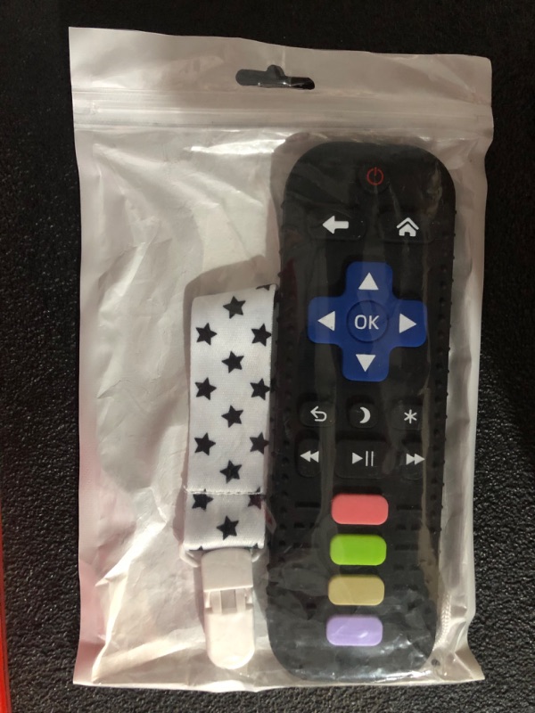 Photo 2 of Chuya Baby Teether Toy Babies 0-24 Months TV Remote Control (Black)