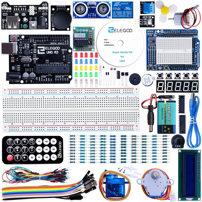 Photo 1 of ELEGOO UNO Project Super Starter Kit with Tutorial and UNO R3 Compatible with Arduino IDE
