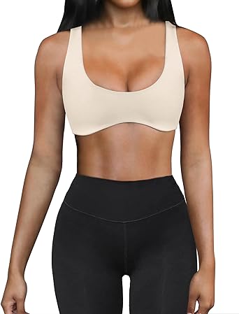 Photo 1 of MISSACTIVER Women Sport Bra Removable Padded Wireless Yoga Tank Tops Sleeveless Fitness Workout Running Bralette Crop Tops  small 