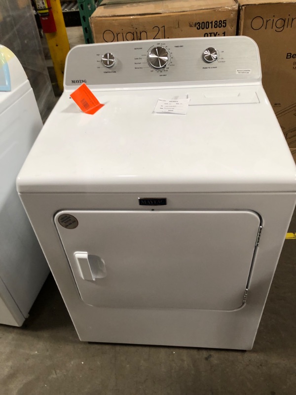 Photo 2 of Maytag 7-cu ft Electric Dryer (White)
