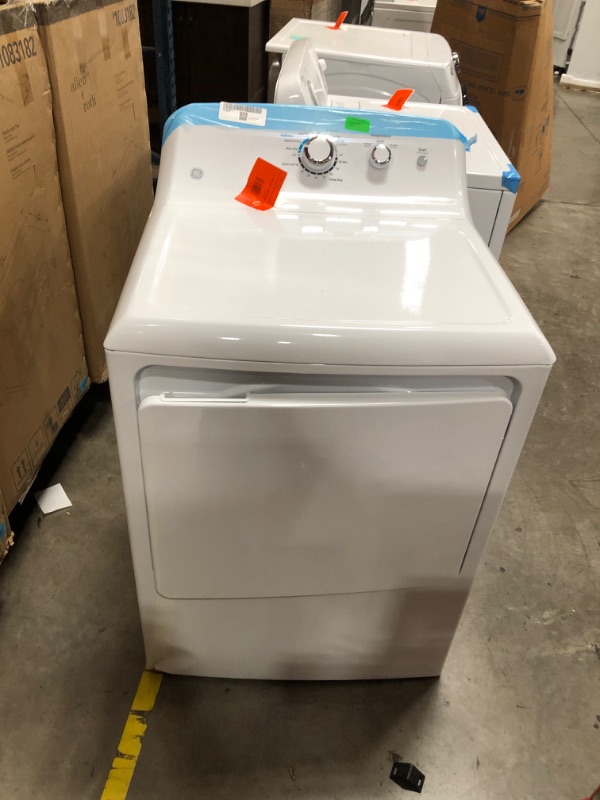 Photo 2 of GE 7.2-cu ft Electric Dryer (White)
