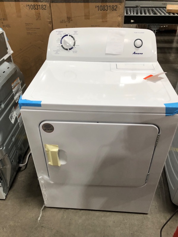 Photo 2 of Amana 6.5-cu ft Electric Dryer (White)
