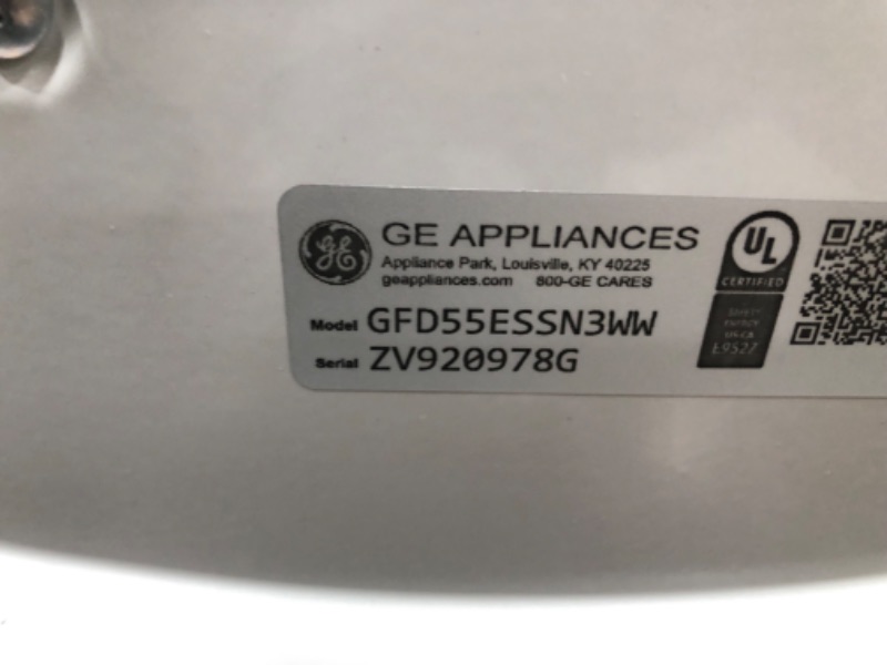 Photo 8 of GE 7.8-cu ft Stackable Smart Electric Dryer (White) ENERGY STAR
