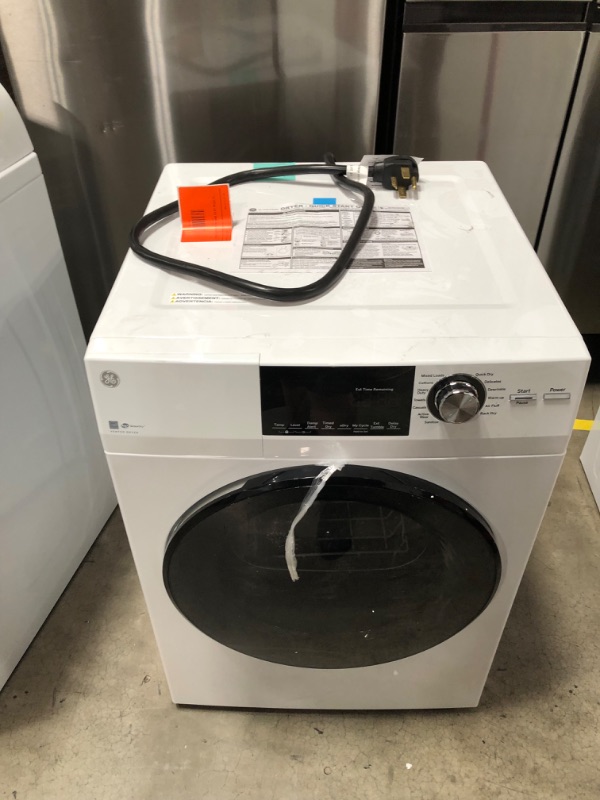 Photo 2 of GE - 4.3 Cu. Ft. 14-Cycle Electric Dryer - White
