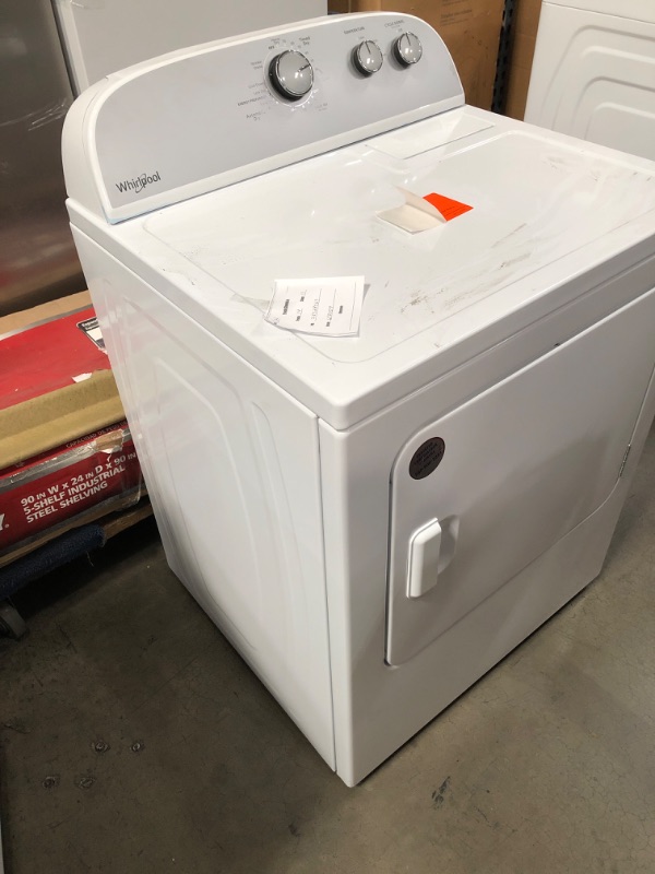 Photo 4 of Whirlpool 7-cu ft Electric Dryer (White)
