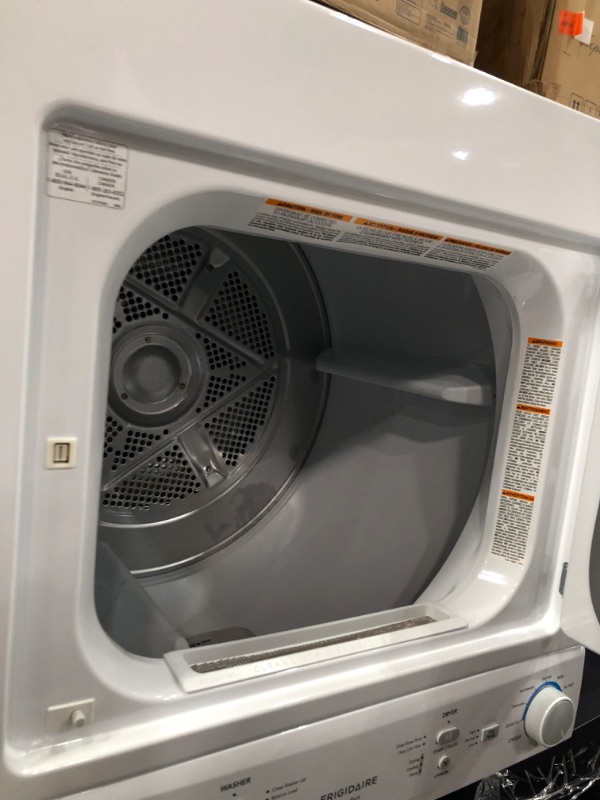 Photo 4 of Frigidaire Electric Stacked Laundry Center with 3.9-cu ft Washer and 5.6-cu ft Dryer
