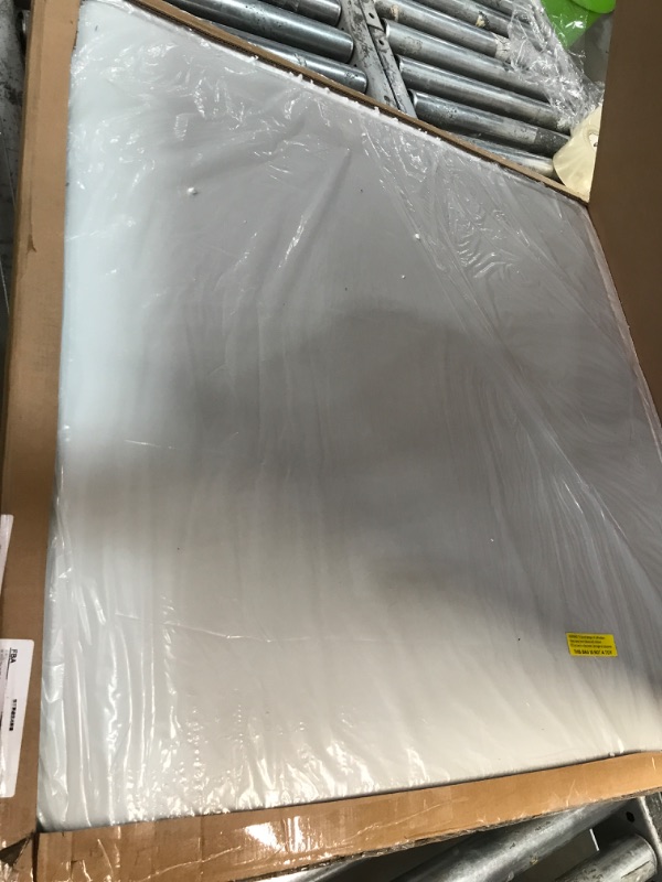 Photo 1 of 5566 34 Inch Square Plastic Folding Table, Indoor Outdoor Card Playing and Game Puzzles Crafting Dining Table, for Picnic, Party, Camping, BBQ, Granite White.