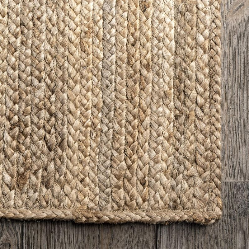 Photo 3 of (READ FULL POST) NuLOOM Rigo Hand Woven Farmhouse Jute Area Rug 3' x 5' Natural